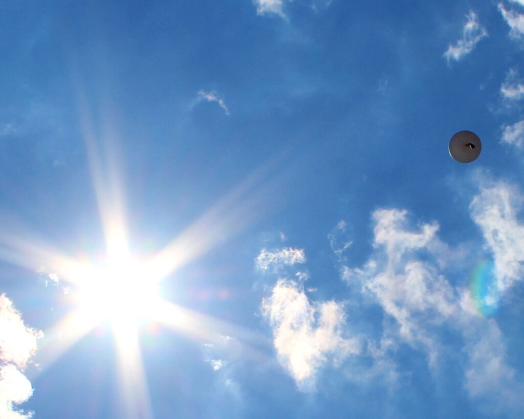Air Quality Balloon Launch September 2016 St. Edwards