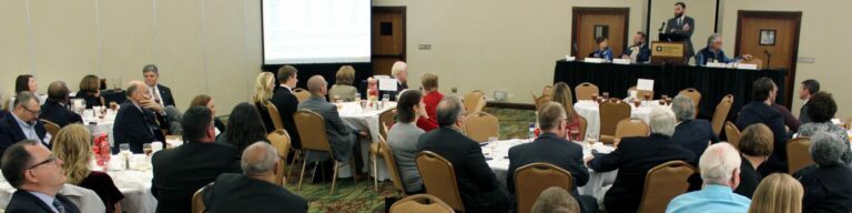 The CAPCOG General Assembly listens to a state of the region address.