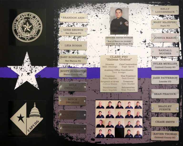 RLEA plaque graduation BPOC 90 May 2020