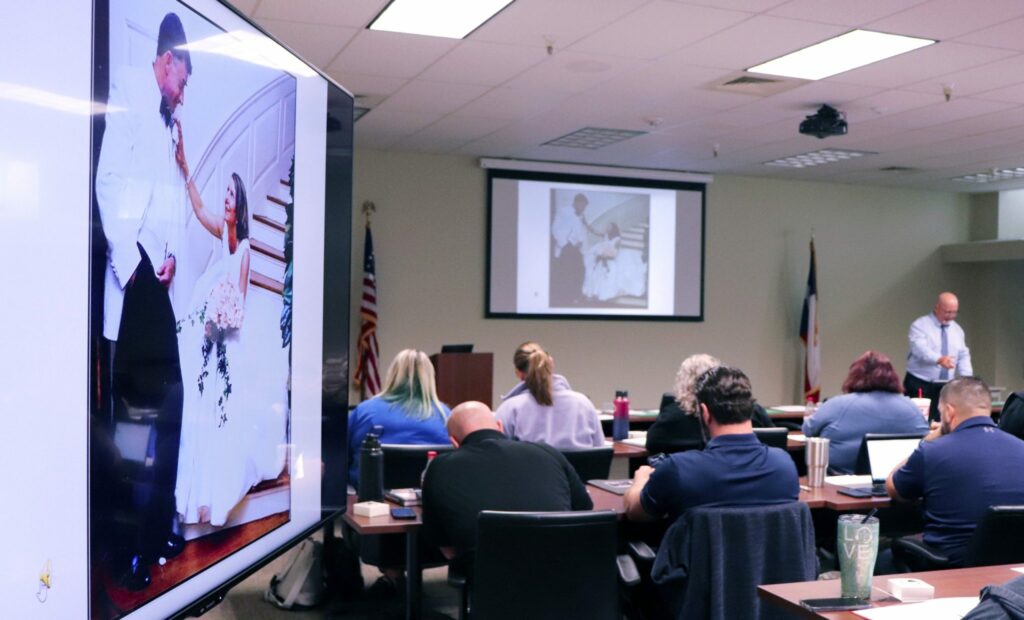 A photo from the 9-1-1 Homicide: is the caller the killer course in September 2022