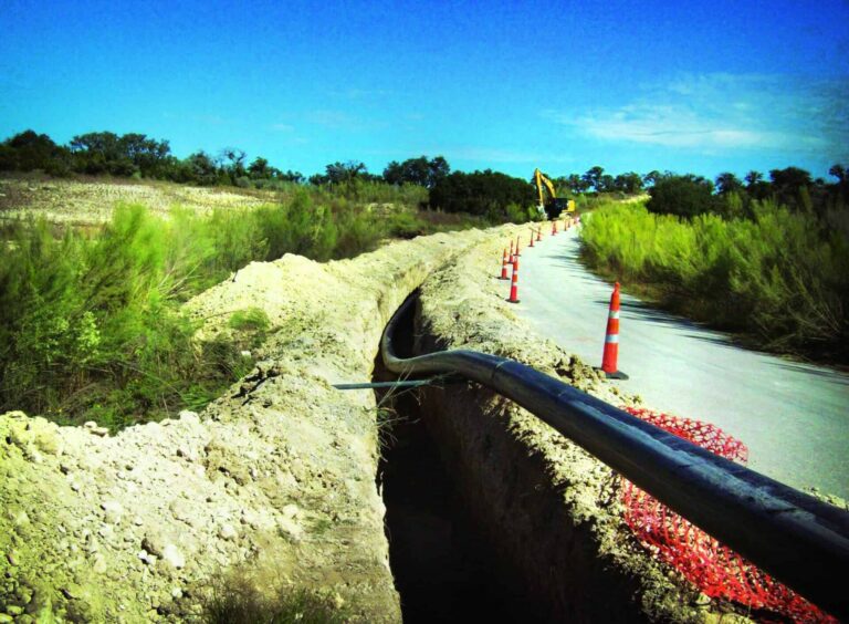 A water pipe as part of a local project.