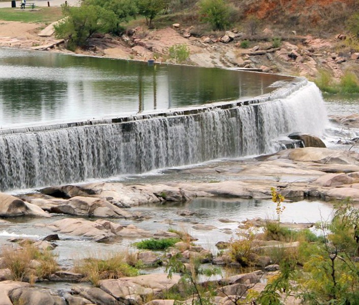 llano river waterfall