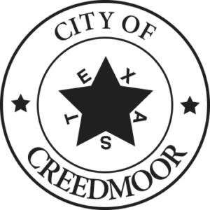 A logo that reads "City of Creedmoor, Texas"