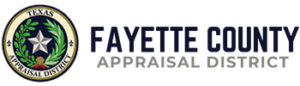 A logo that reads "Fayette County Appraisal District"