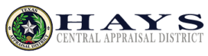 A logo that reads "Hays Central Appraisal District"