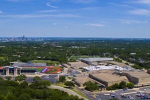An aerial view of Eanes ISD.