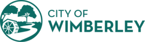 A logo that reads "City of Wimberley"