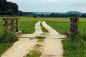 Small bridge in Creedmoor, Texas