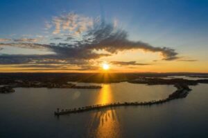 Aerial view of Horseshoe Bay, Texas