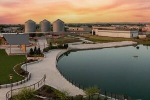 An aerial view of Hutto, Texas.