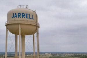 Water tower in Jarrell, Texas