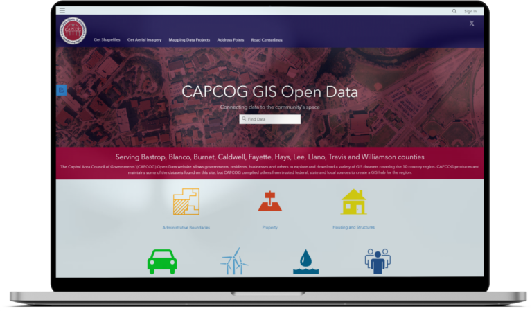 open data portal mockup